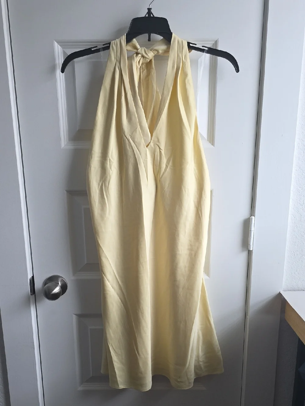 Halter Neck Yellow Women's Sarin Dress Small G048